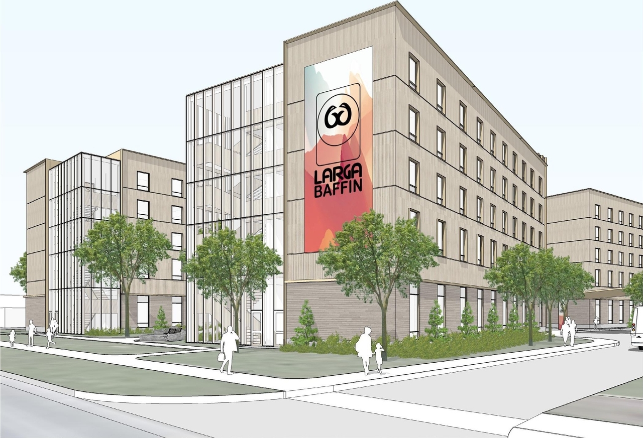 Rendering of building from page 1 of the file '2024-09-04 - Architectural Design Brief - D07-12-24-0068'