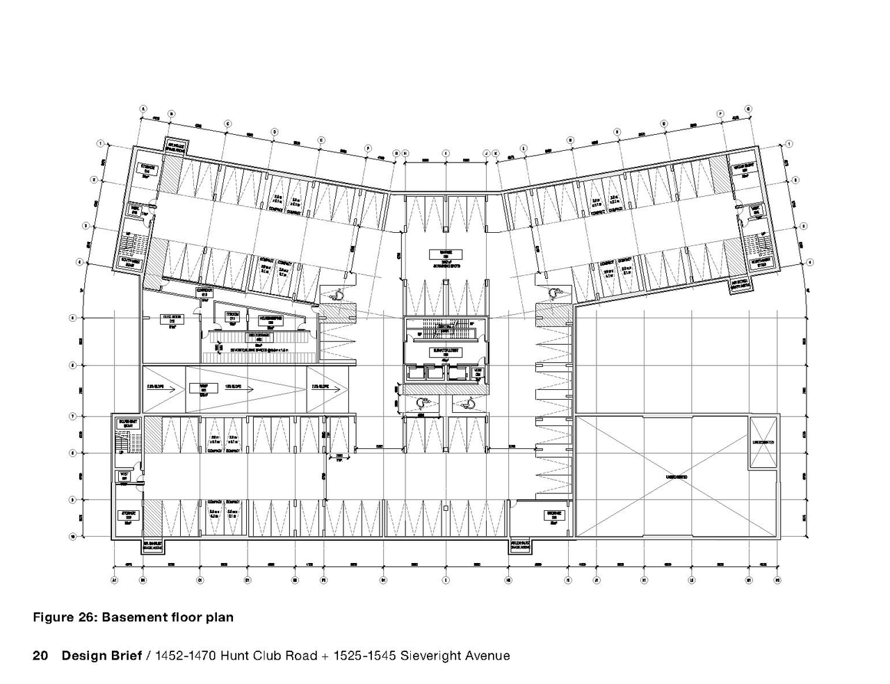 Floor plan for project from page 20 of the file '2024-09-04 - Architectural Design Brief - D07-12-24-0068'
