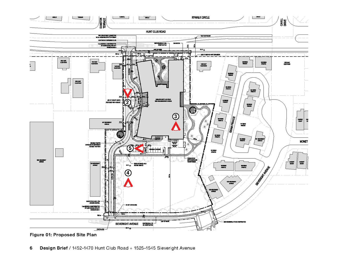 Construction site plan for project from page 6 of the file '2024-09-04 - Architectural Design Brief - D07-12-24-0068'