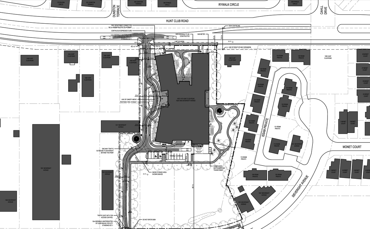Construction site plan for project from page 25 of the file '2024-09-04 - Design Brief - D07-12-24-0068'