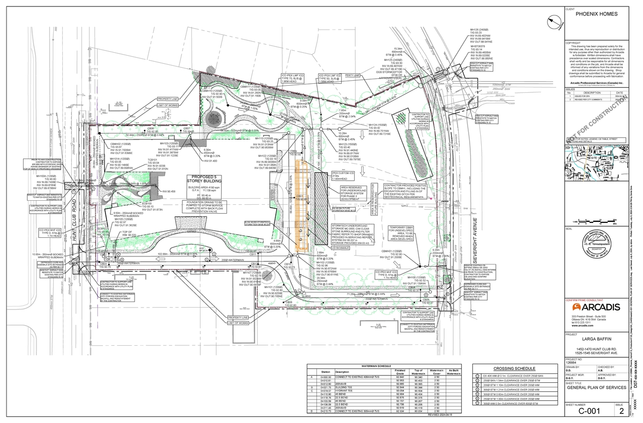 Construction site plan for project from page 26 of the file '2024-09-04 - Design Brief - D07-12-24-0068'