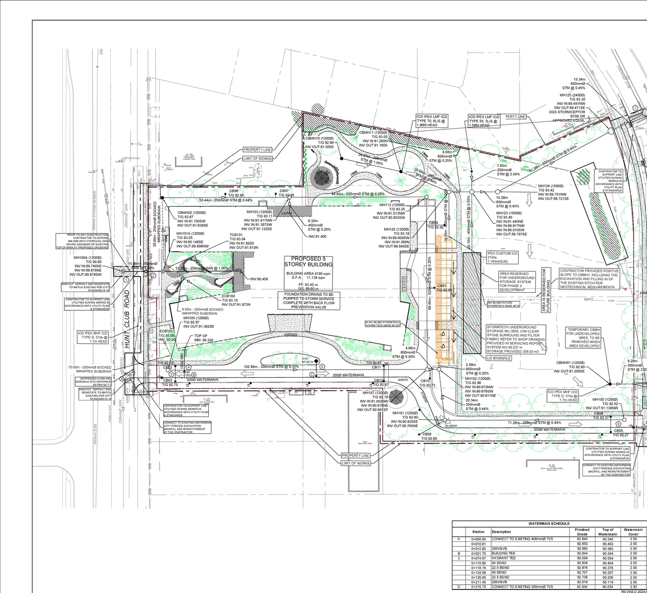 Construction site plan for project from page 26 of the file '2024-09-04 - Design Brief - D07-12-24-0068'
