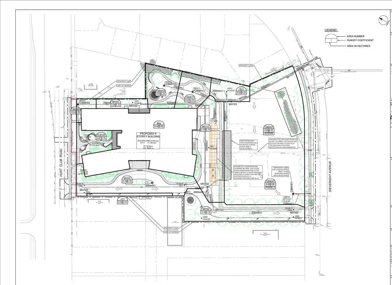 Construction site plan for project from page 70 of the file '2024-09-04 - Design Brief - D07-12-24-0068'