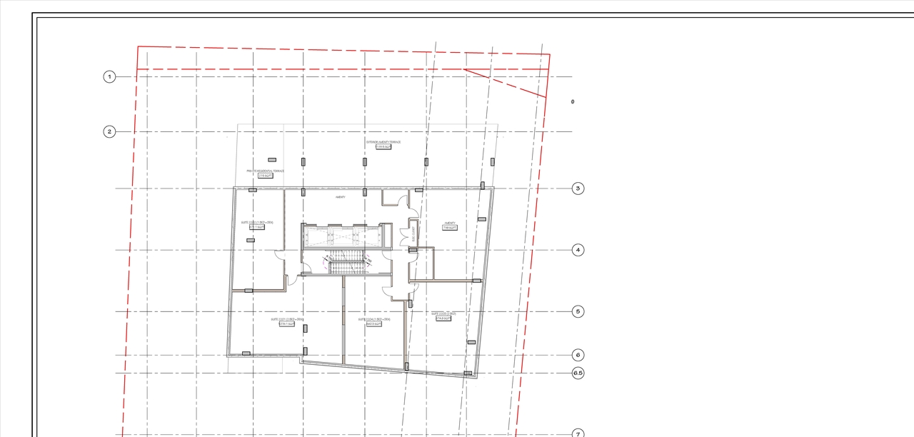 Floor plan for project from page 1 of the file '2024-11-04 - Floor Plan Level 22 - D07-12-24-0072'