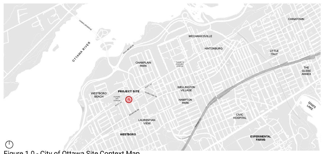 Construction site plan for project from page 1 of the file '2024-11-04 - Design Brief - D07-12-24-0072'