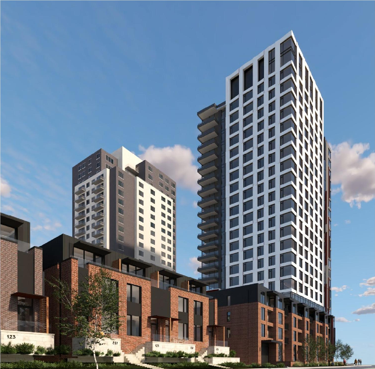Rendering of building from page 12 of the file '2024-11-04 - Design Brief - D07-12-24-0072'