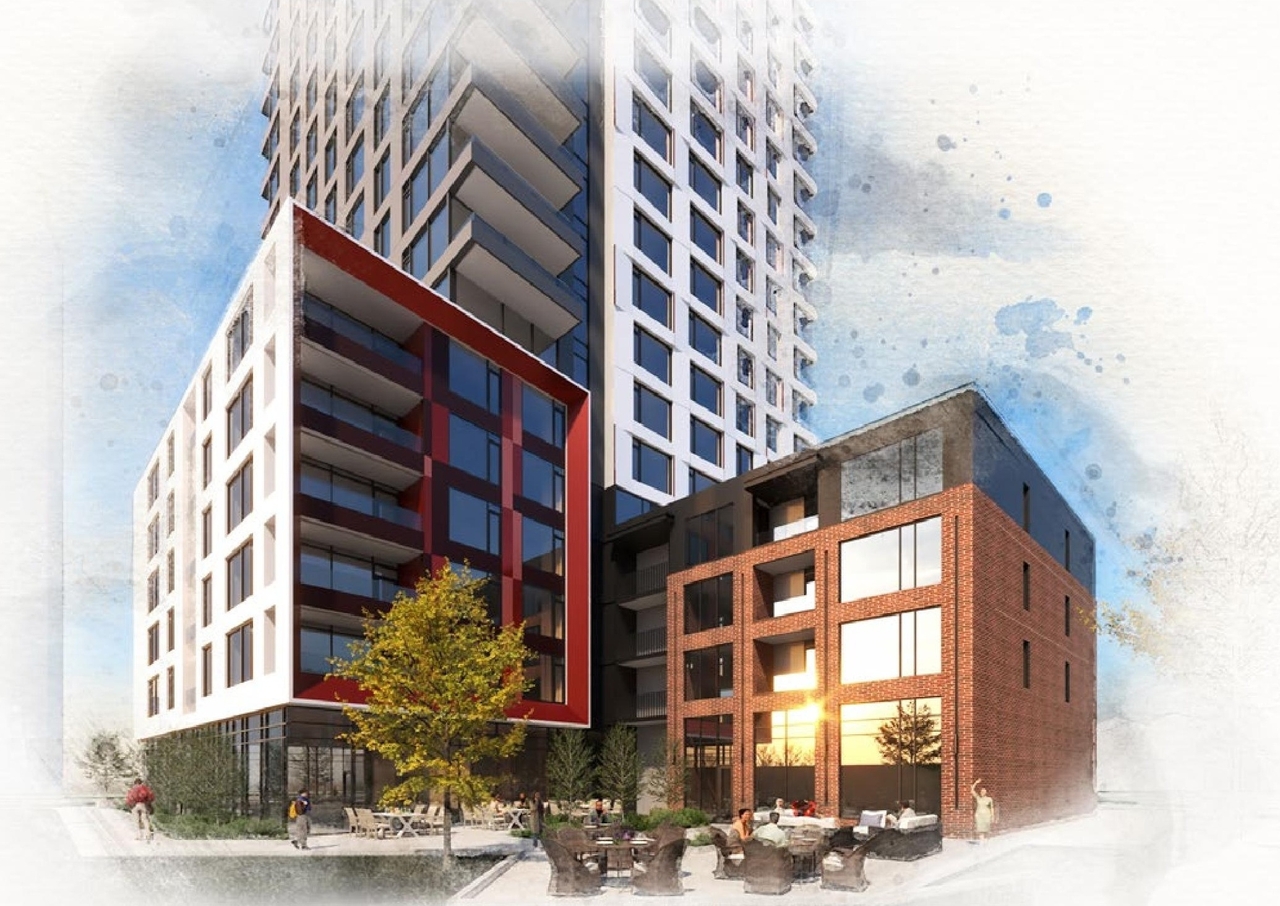 Rendering of building from page 15 of the file '2024-11-04 - Design Brief - D07-12-24-0072'