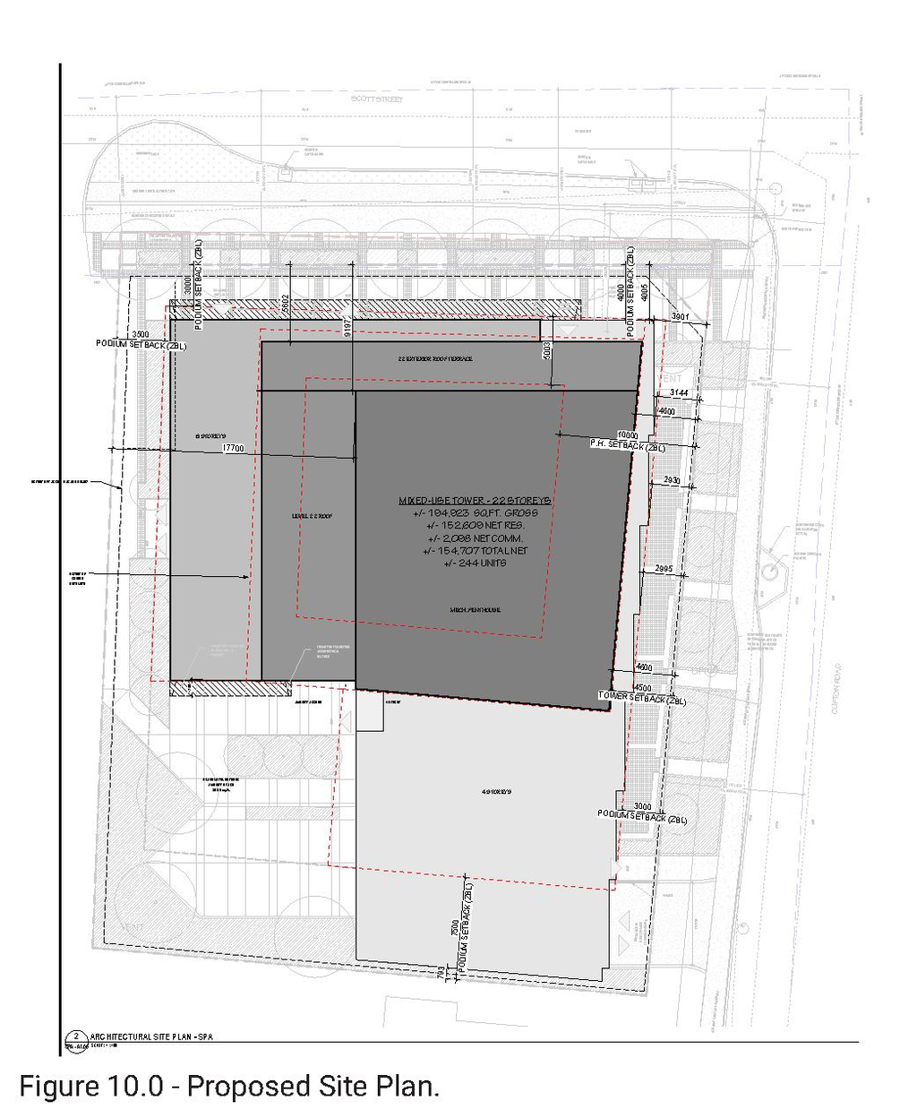 Construction site plan for project from page 5 of the file '2024-08-02 - Design Brief - D07-12-24-0072'