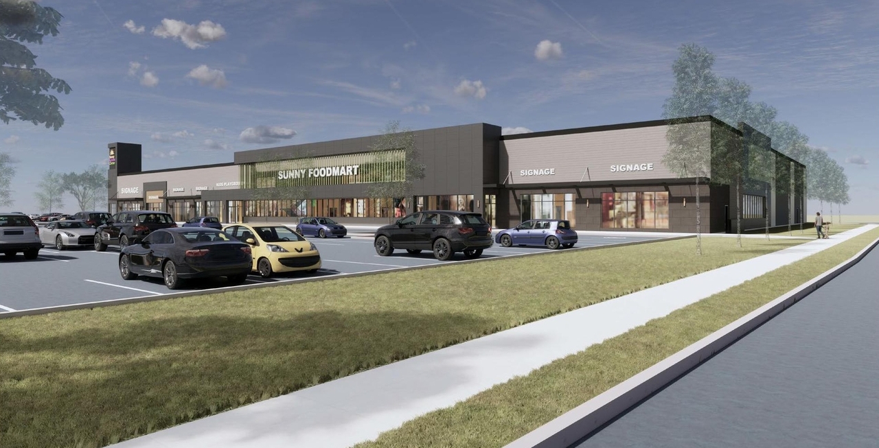 Rendering of building from page 14 of the file '2025-03-27 - Design Brief_TAES-r2 - D07-12-24-0076'