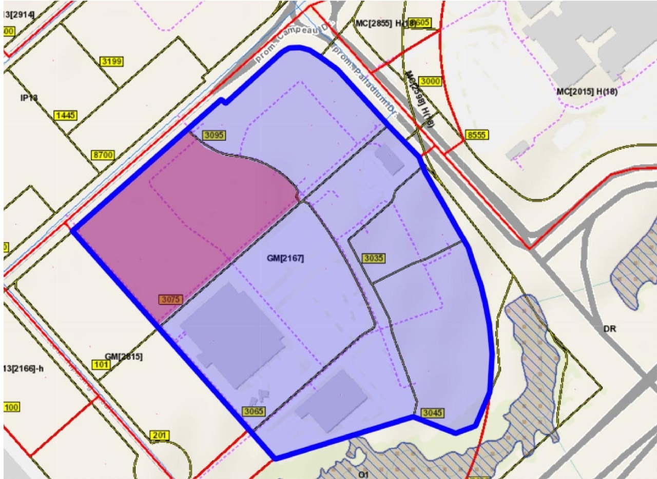 Construction site plan for project from page 28 of the file '2025-03-27 - Design Brief_TAES-r2 - D07-12-24-0076'