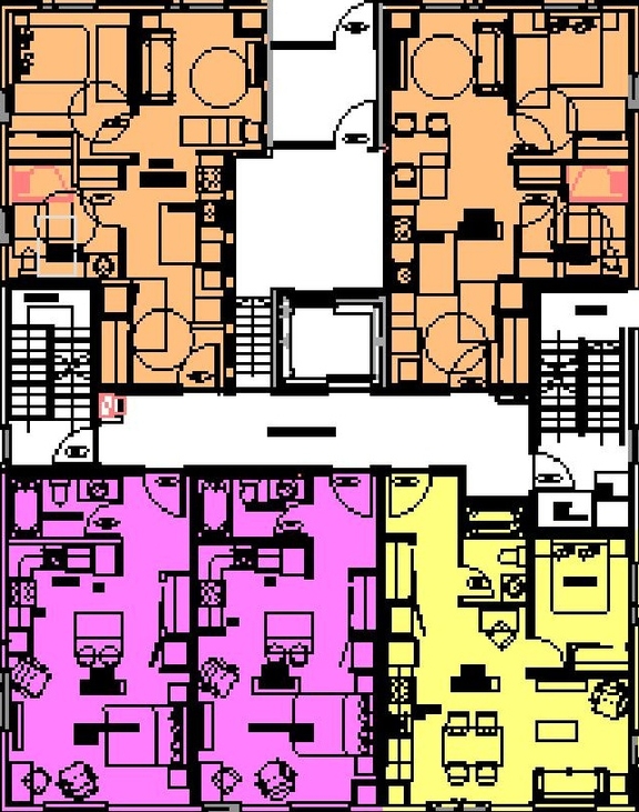 Floor plan for project from page 15 of the file '2025-03-31 - Urban Design Brief & Policy - D07-12-24-0078'