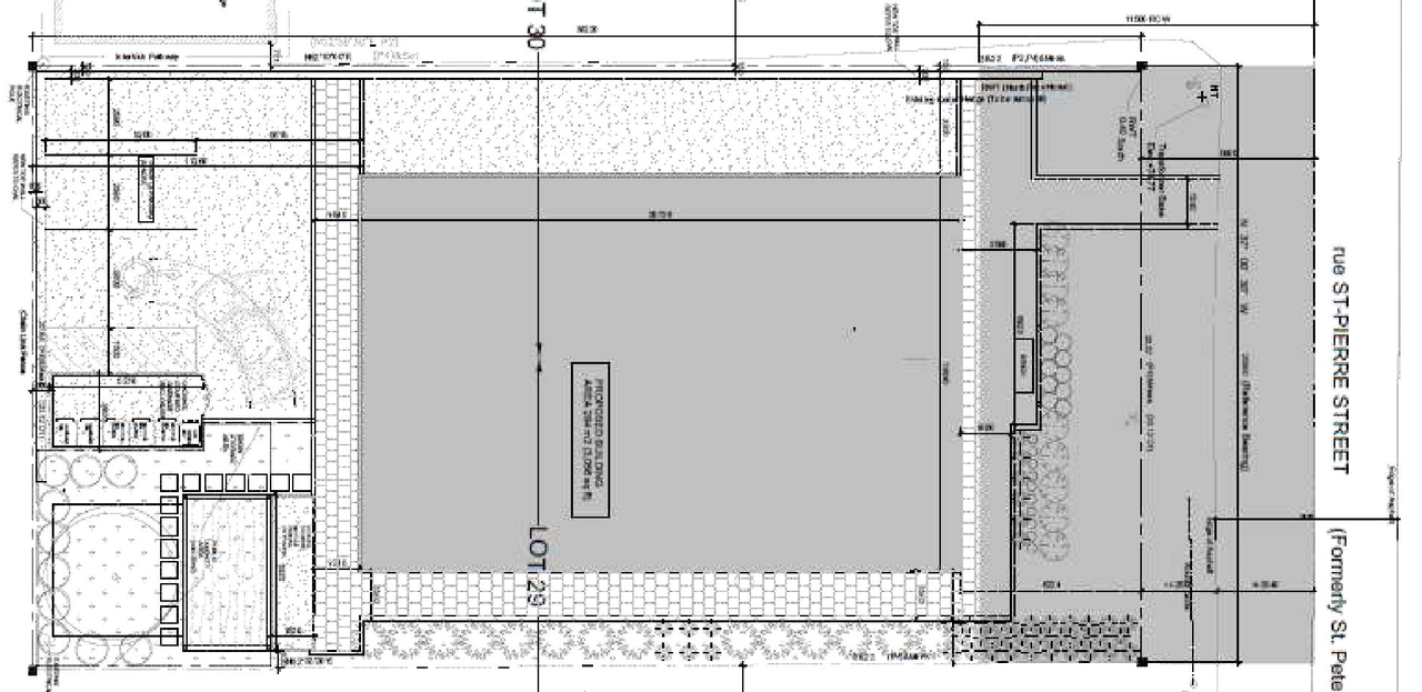 Construction site plan for project from page 25 of the file '2025-03-31 - Urban Design Brief & Policy - D07-12-24-0078'