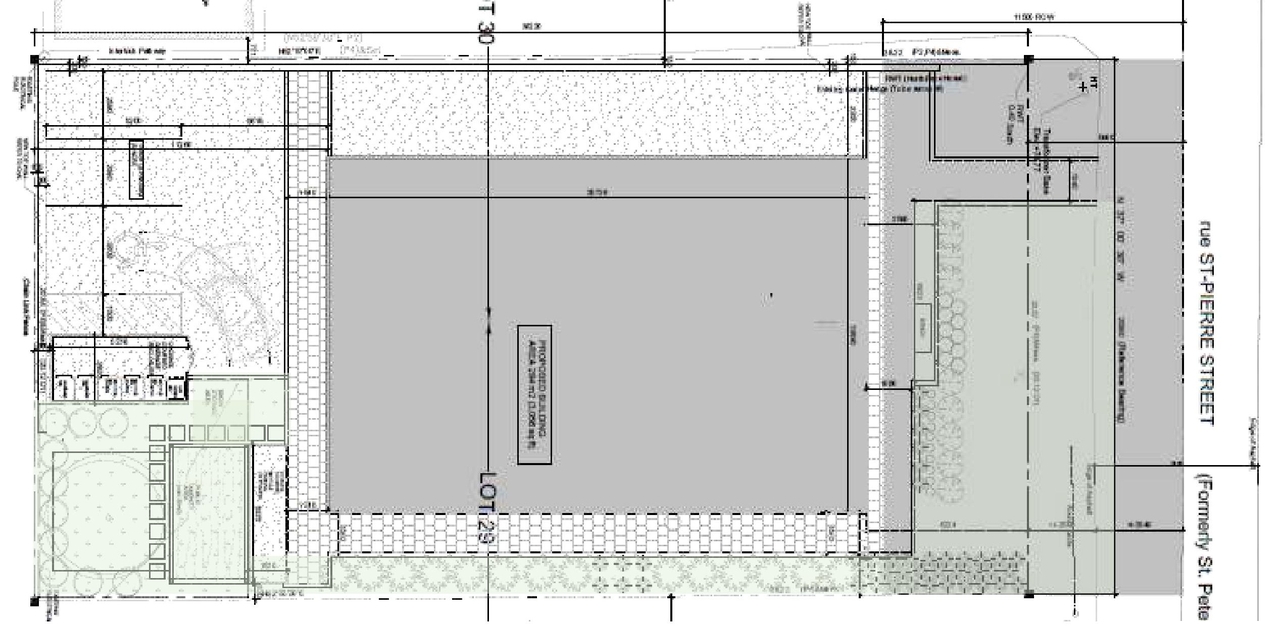 Construction site plan for project from page 8 of the file '2025-03-31 - Urban Design Brief & Policy - D07-12-24-0078'