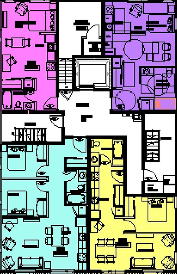 Floor plan for project from page 9 of the file '2025-03-31 - Urban Design Brief & Policy - D07-12-24-0078'