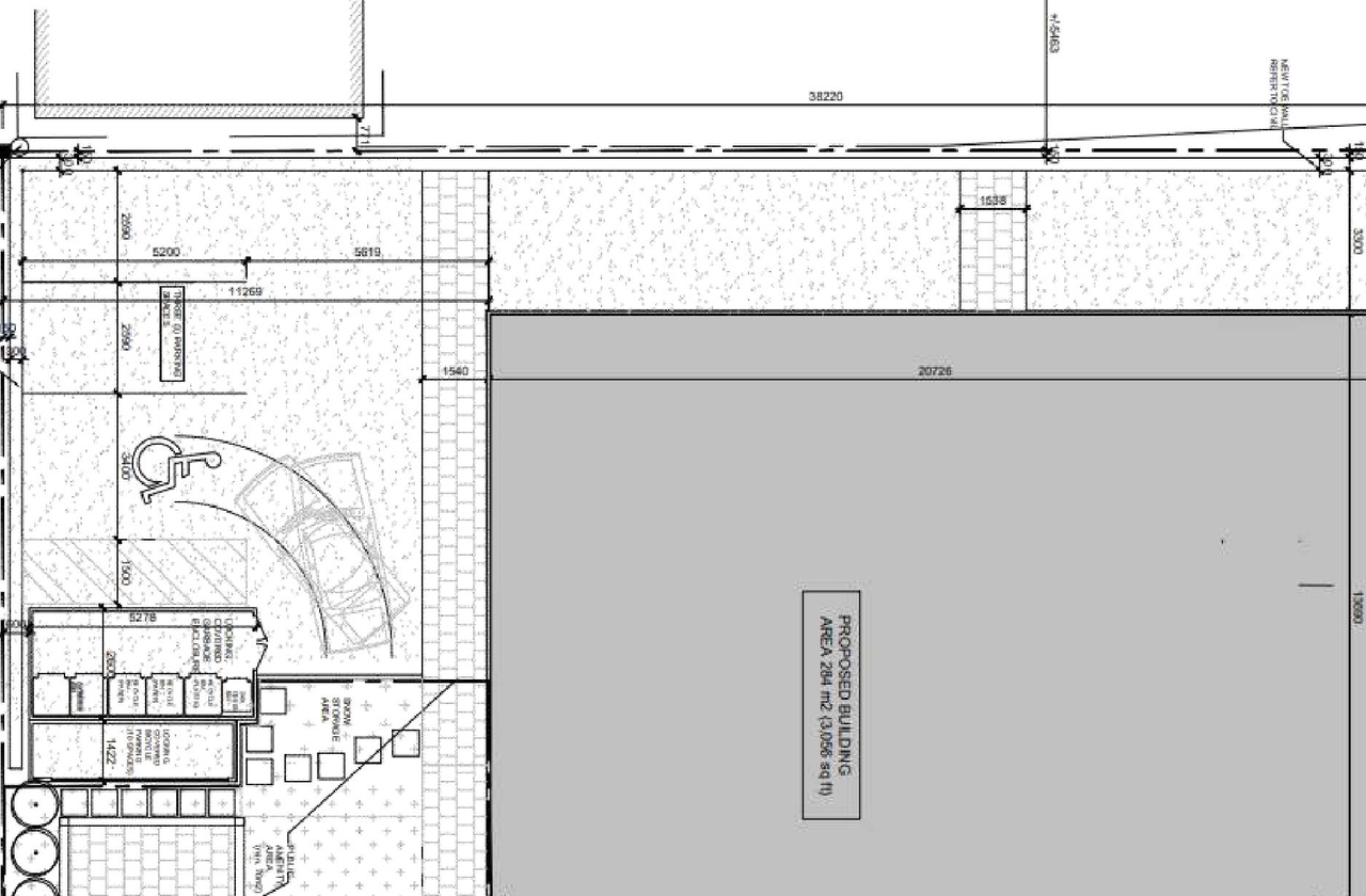 Construction site plan for project from page 25 of the file '2024-11-04 - Urban Design & Planning Policy Brief - D07-12-24-0078'