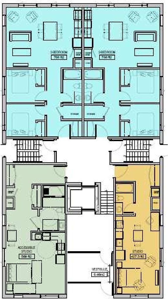 Floor plan for project from page 12 of the file '2024-08-07 - Urban Design Brief & Policy - D07-12-24-0078'