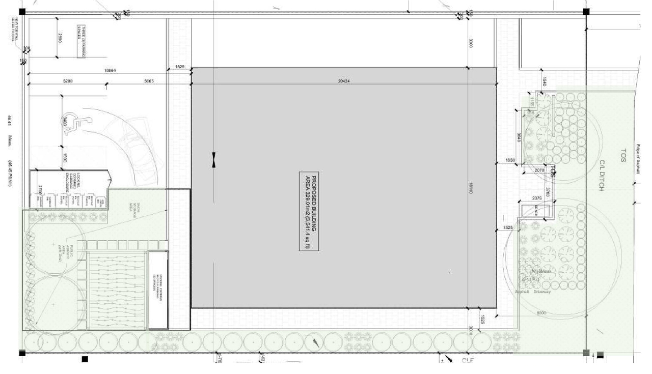 Construction site plan for project from page 14 of the file '2025-03-31 - Urban Design Brief & Policy - D07-12-24-0079'