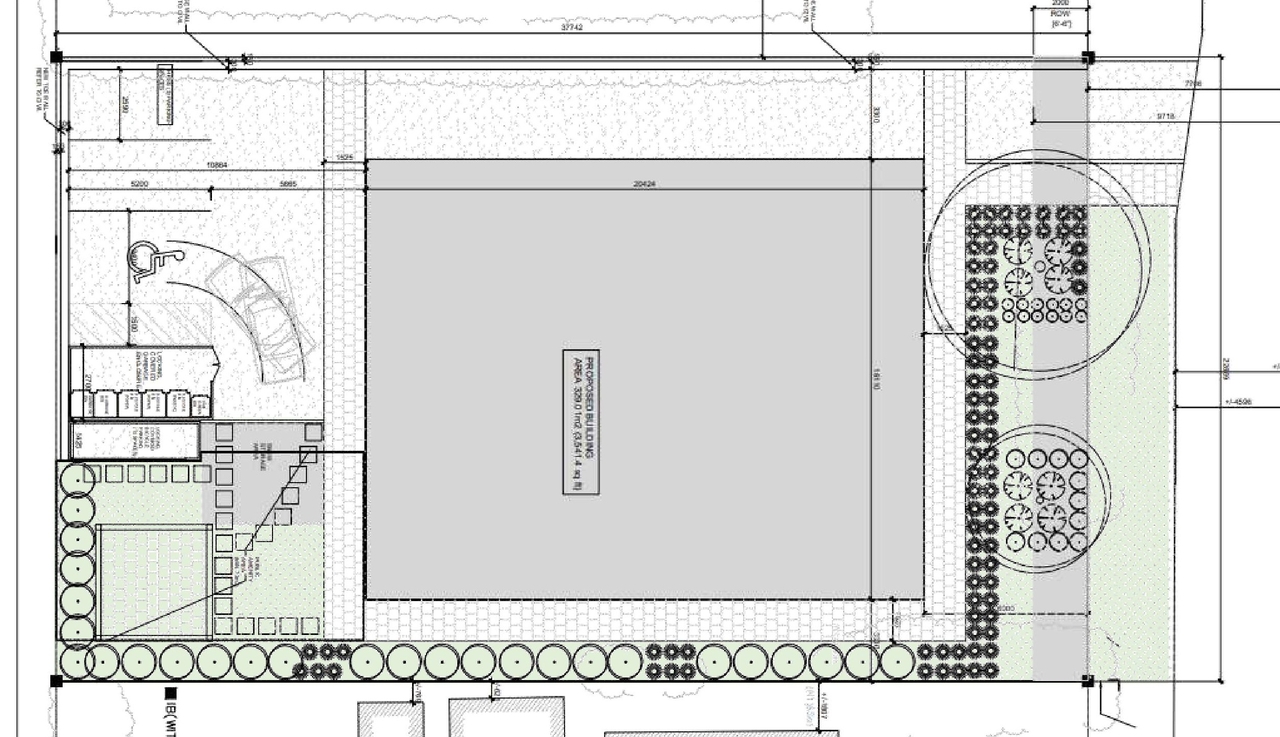 Construction site plan for project from page 14 of the file '2024-11-04 - Urban Design Brief Policy - D07-12-24-0079'