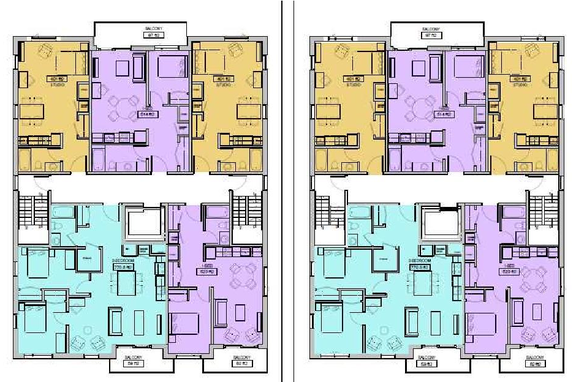 Floor plan for project from page 15 of the file '2024-11-04 - Urban Design Brief Policy - D07-12-24-0079'
