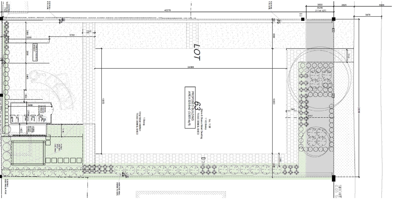 Construction site plan for project from page 11 of the file '2024-11-04 - Urban Design Brief Policy - D07-12-24-0080'
