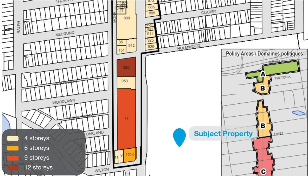 Construction site plan for project from page 35 of the file '2024-09-10 - Urban Design Review Panel Report - Rev 1 - D07-12-24-0082'