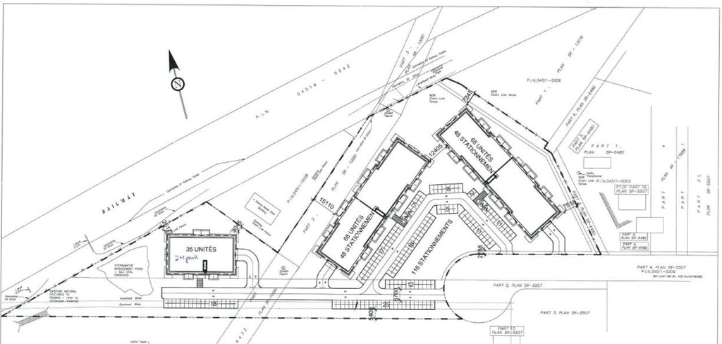 Construction site plan for project from page 45 of the file '2024-12-06 - Urban Design Brief - D07-12-24-0086'