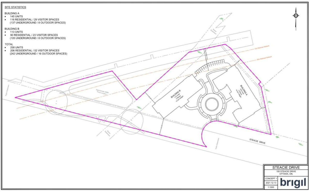Construction site plan for project from page 46 of the file '2024-12-06 - Urban Design Brief - D07-12-24-0086'