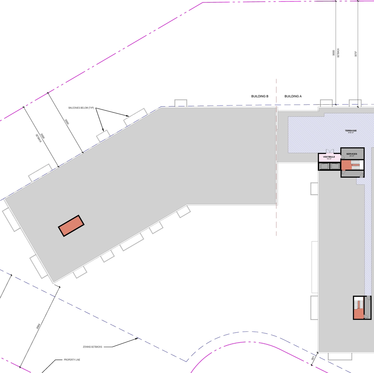 Construction site plan for project from page 4 of the file '2024-12-06 - Basement and Floor Plans - D07-12-24-0086'