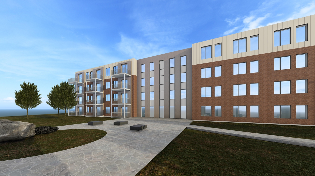 Rendering of building from page 4 of the file '2024-08-12 - Renderings & Perspectives - D07-12-24-0086'