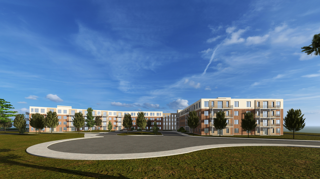 Rendering of building from page 6 of the file '2024-08-12 - Renderings & Perspectives - D07-12-24-0086'