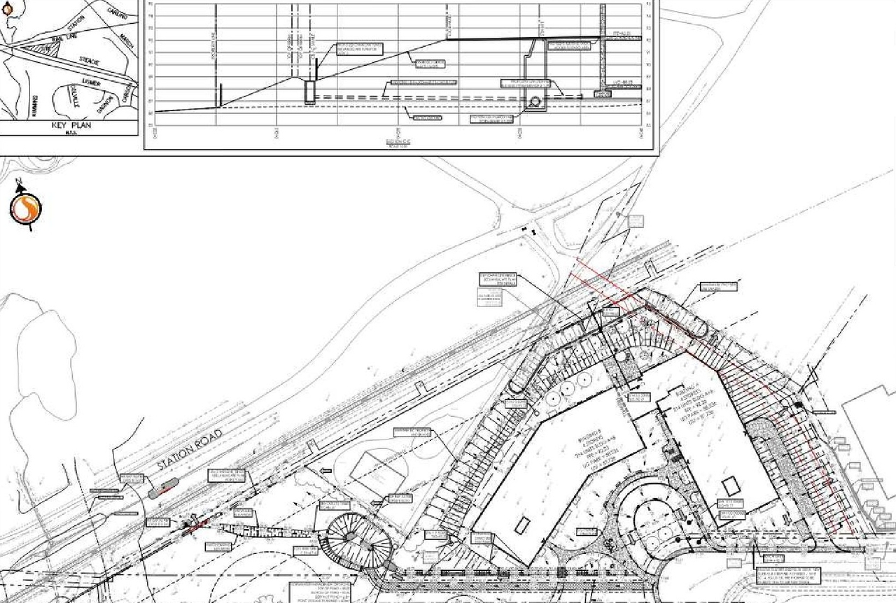 Construction site plan for project from page 43 of the file '2024-08-12 - Urban Design Brief - D07-12-24-0086'