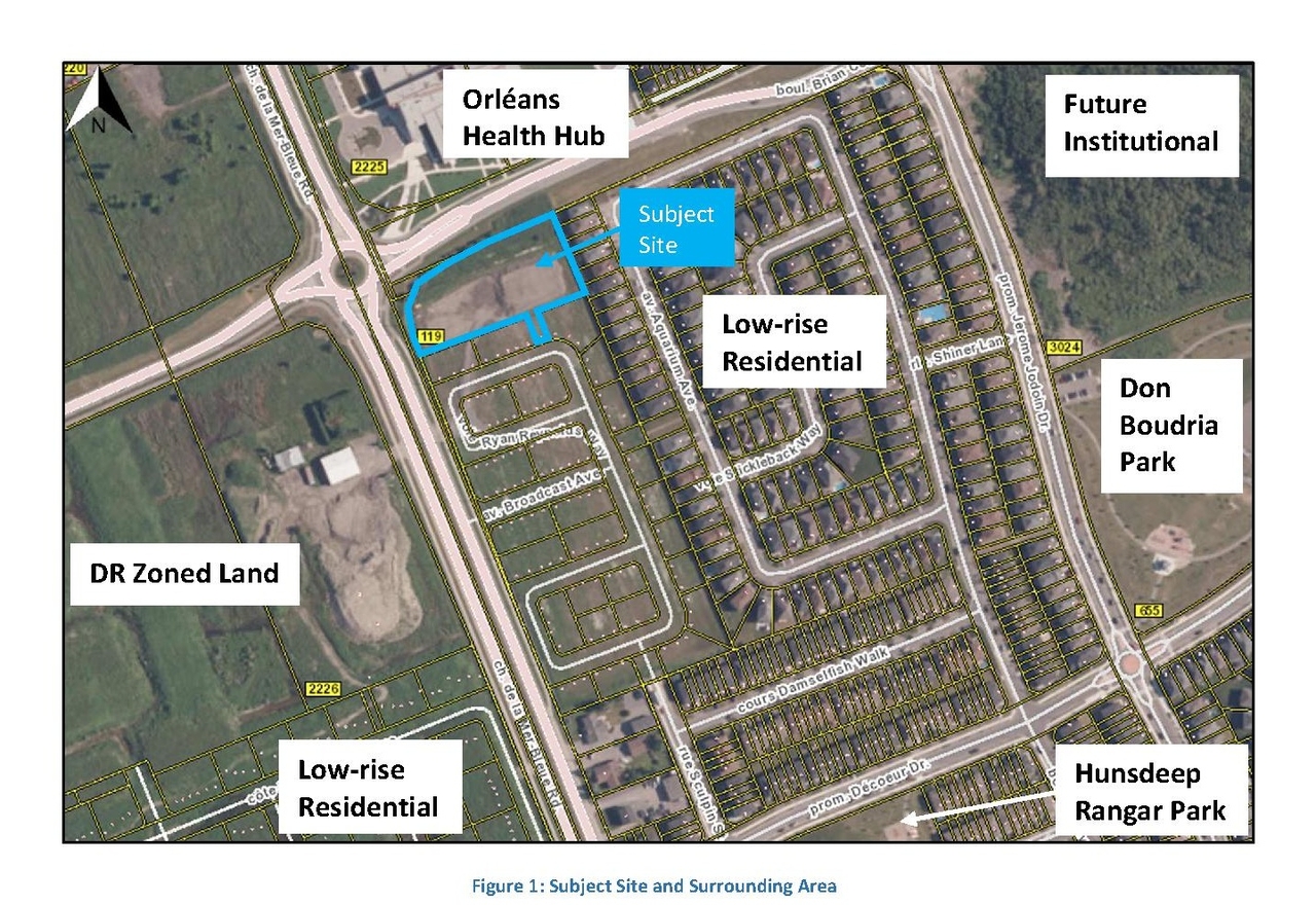 Construction site plan for project from page 5 of the file '2024-08-14 - Planning Rationale and Design Brief - D07-12-24-0087'