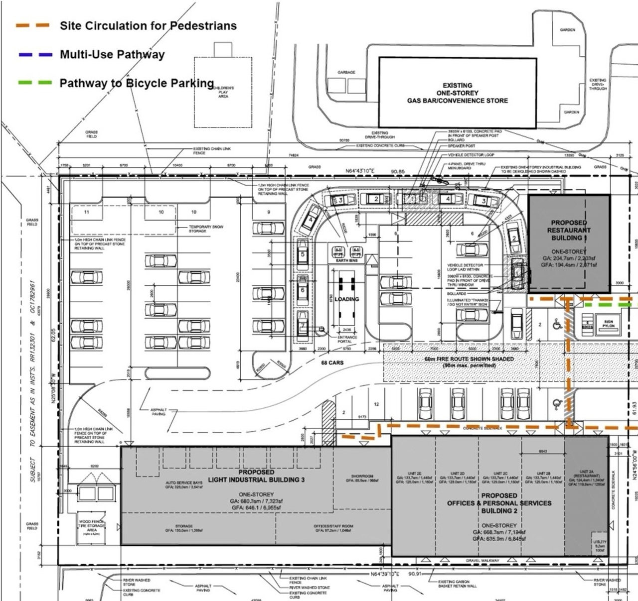 Construction site plan for project from page 33 of the file '2024-08-20 - Urban Design Brief - D07-12-24-0089'