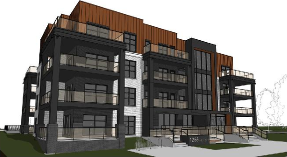 Rendering of building from page 11 of the file '2024-08-21 - Design Brief - D07-12-24-0090'