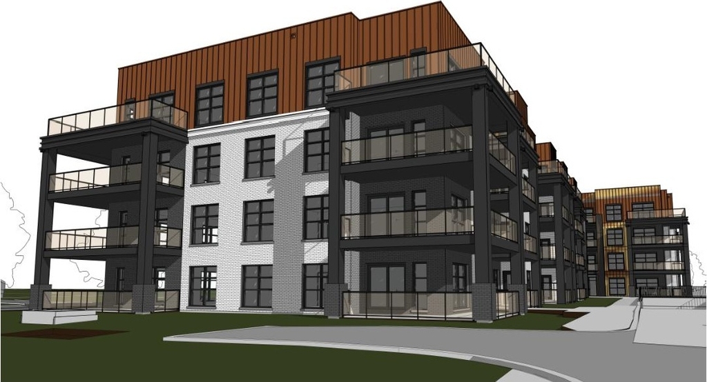 Rendering of building from page 12 of the file '2024-08-21 - Design Brief - D07-12-24-0090'