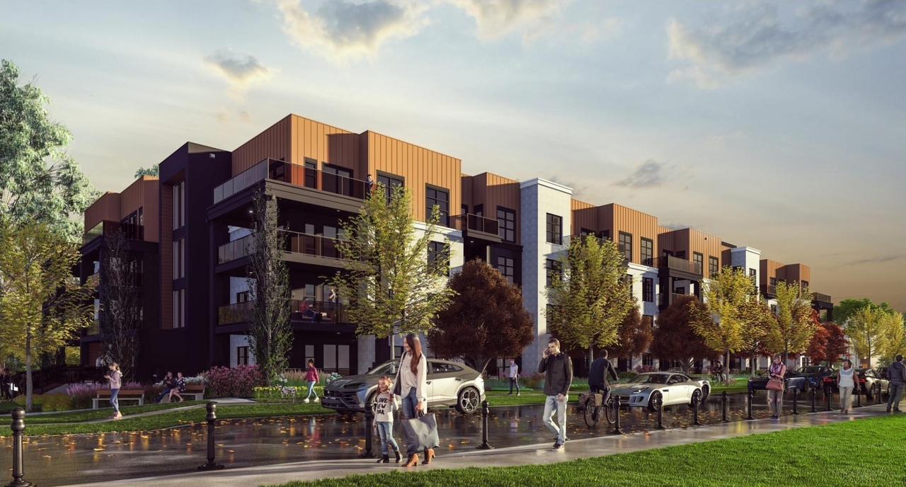 Rendering of building from page 18 of the file '2024-08-21 - Design Brief - D07-12-24-0090'