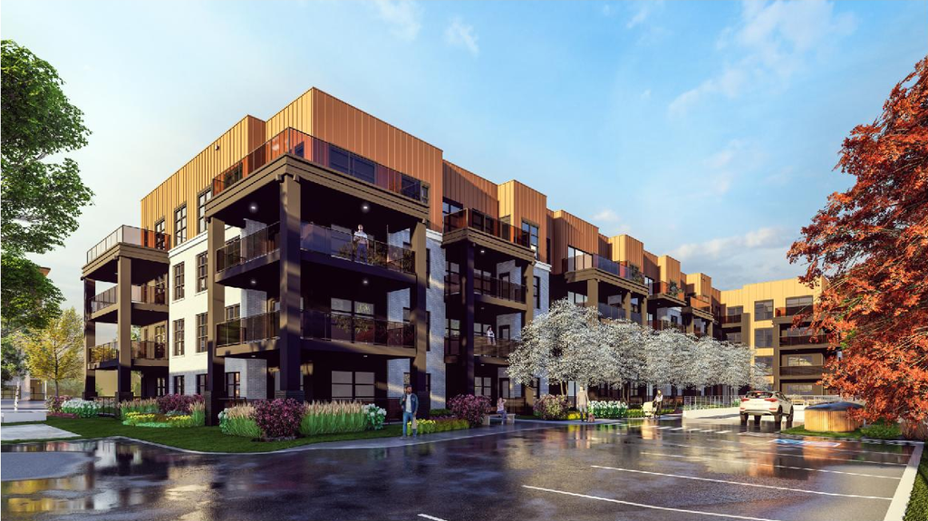 Rendering of building from page 19 of the file '2024-08-21 - Design Brief - D07-12-24-0090'