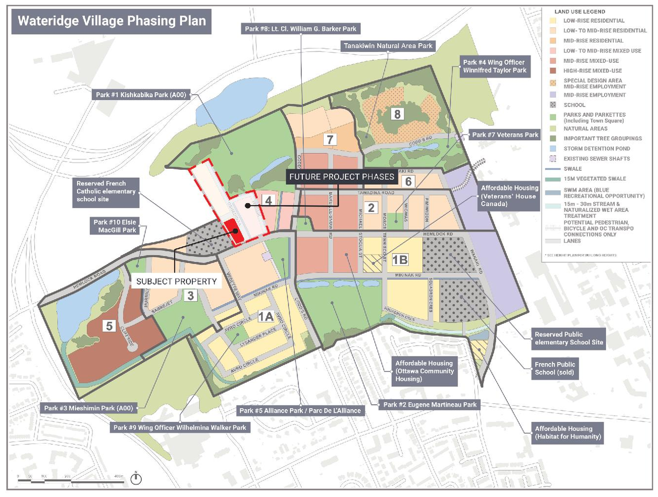 Construction site plan for project from page 4 of the file '2024-08-21 - Design Brief - D07-12-24-0090'