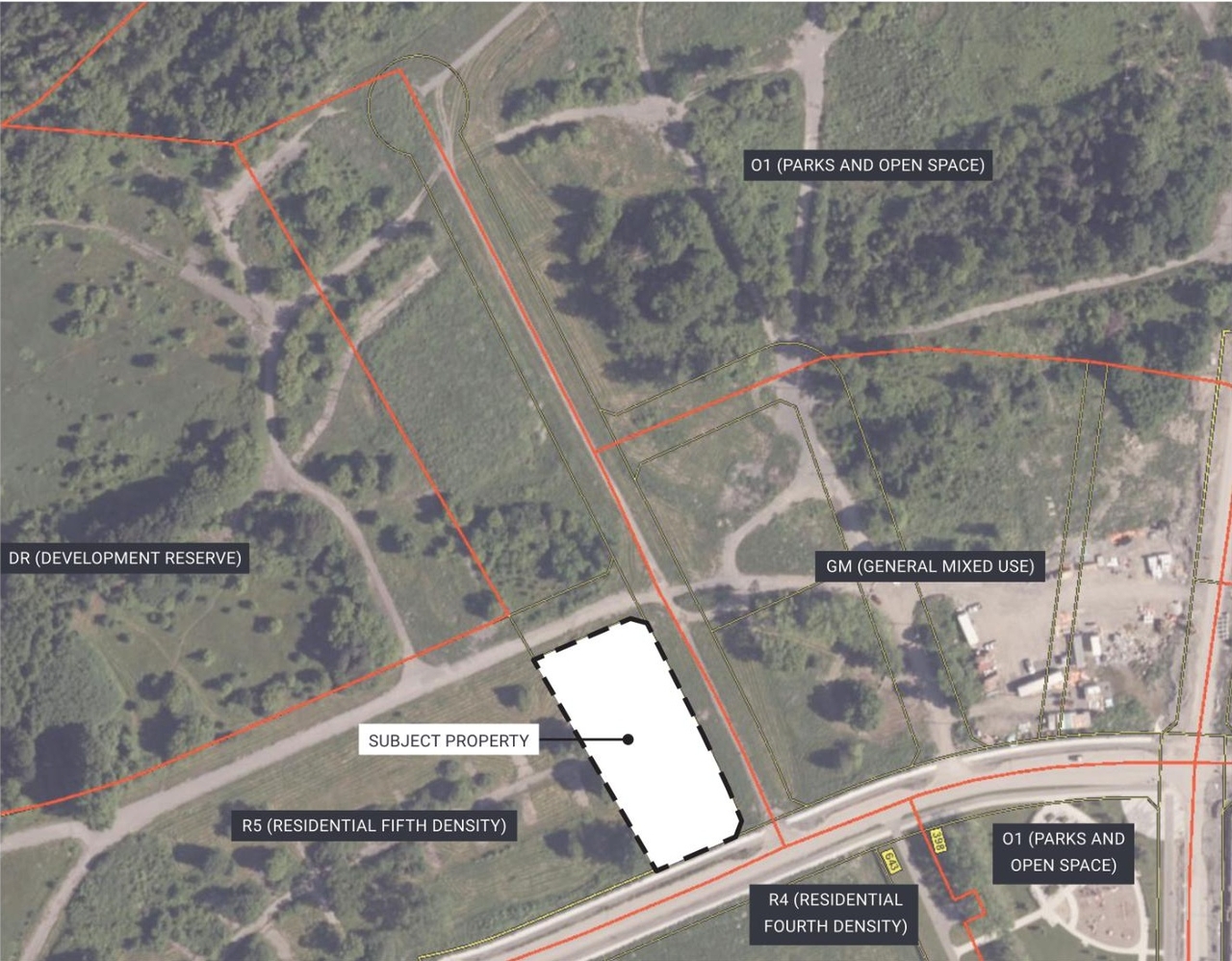 Construction site plan for project from page 5 of the file '2024-08-21 - Design Brief - D07-12-24-0090'