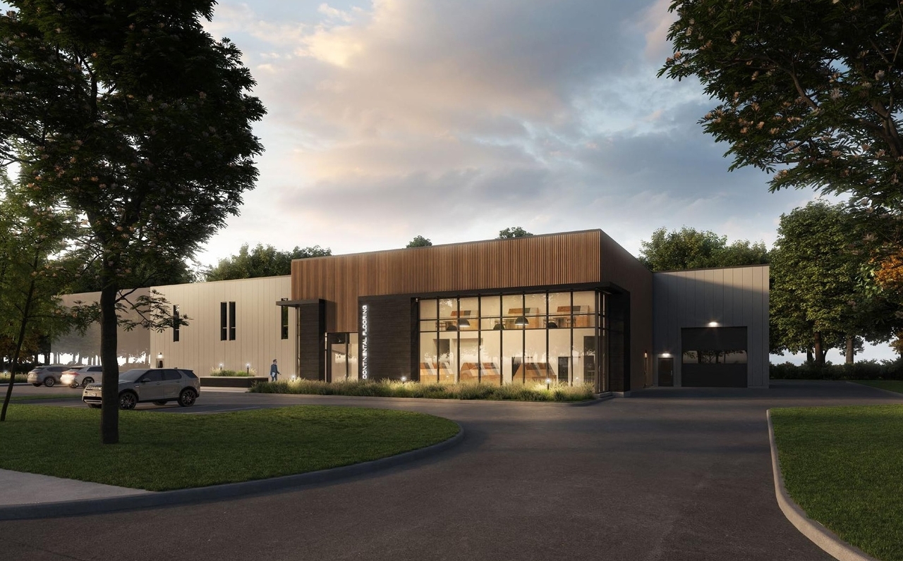 Rendering of building from page 2 of the file '2024-08-26 - Design Brief - D07-12-24-0092'