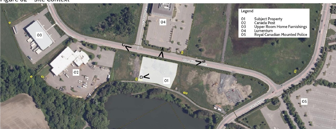 Construction site plan for project from page 3 of the file '2024-08-26 - Design Brief - D07-12-24-0092'