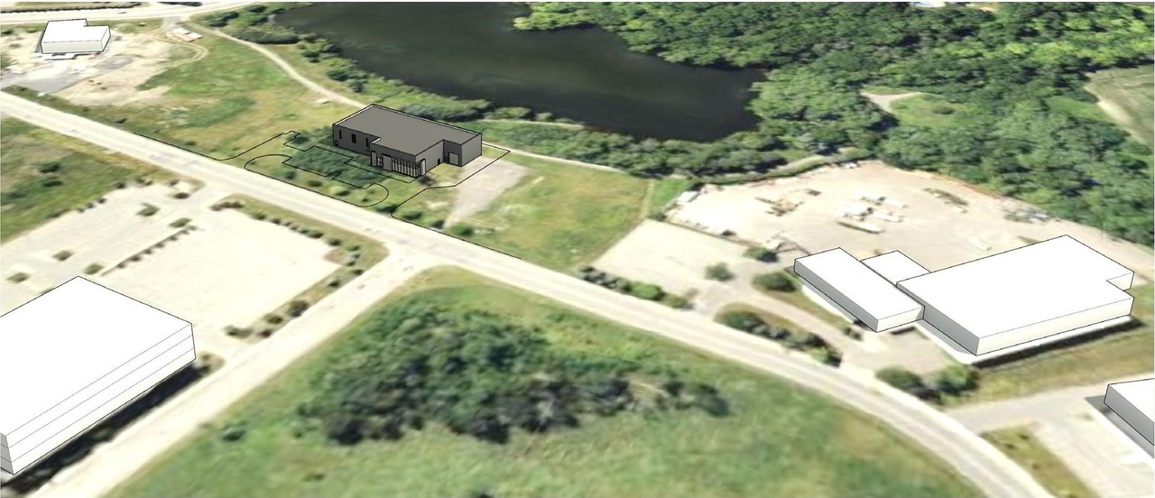 Rendering of building from page 6 of the file '2024-08-26 - Design Brief - D07-12-24-0092'