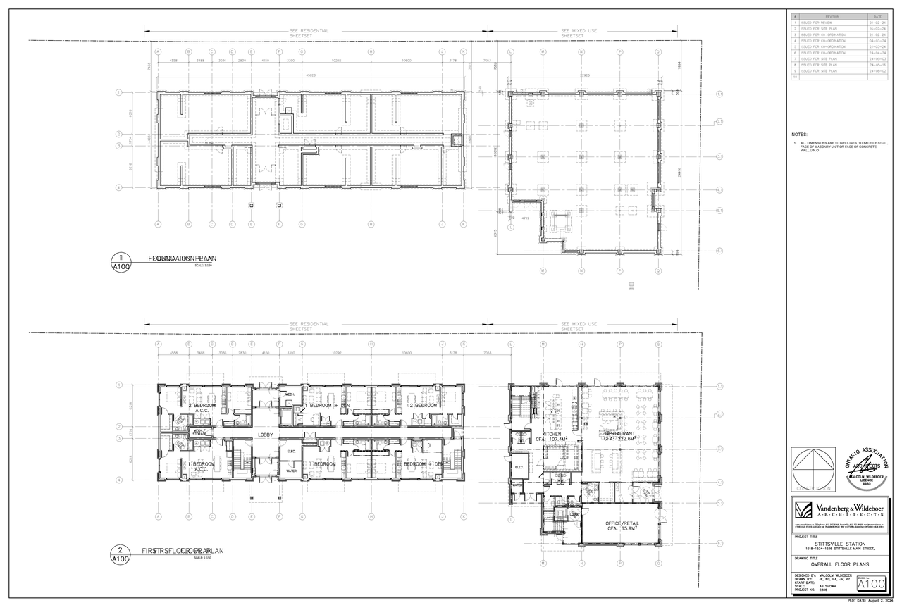 Floor plan for project from page 1 of the file '2024-08-26 - Floor Plans - D07-12-24-0093'