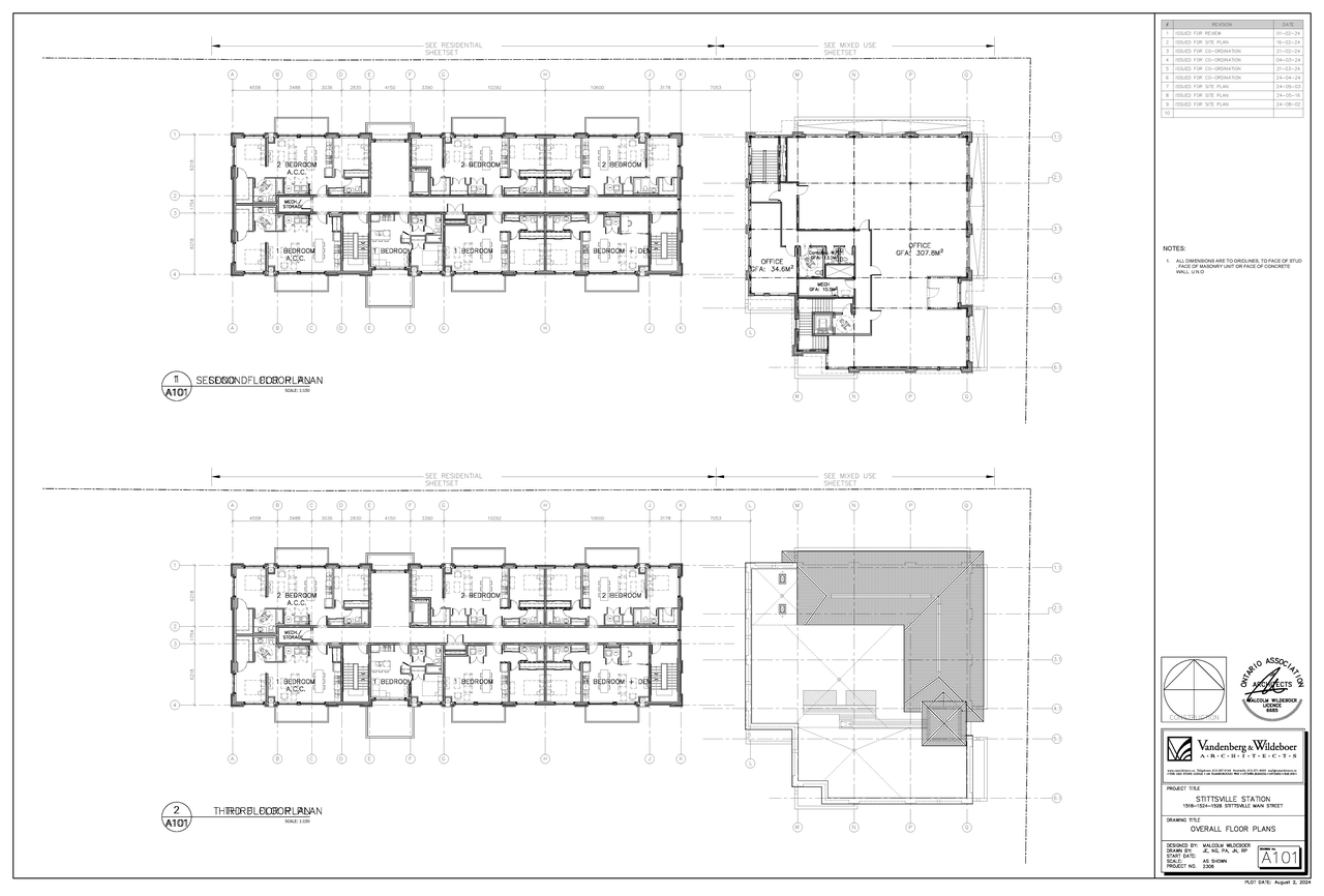 Floor plan for project from page 2 of the file '2024-08-26 - Floor Plans - D07-12-24-0093'
