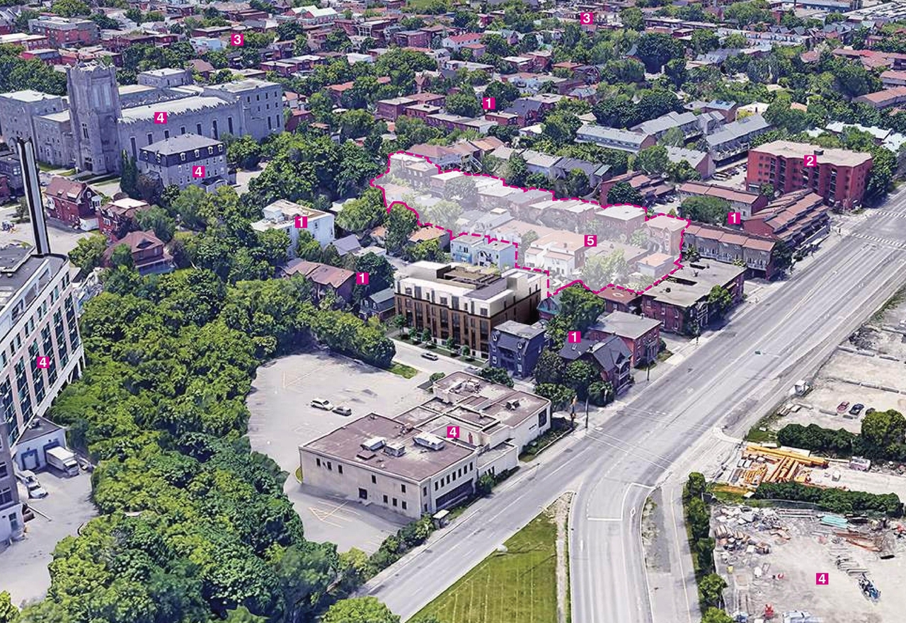 Rendering of building from page 3 of the file '2024-08-27 - Design Brief - D07-12-24-0095'