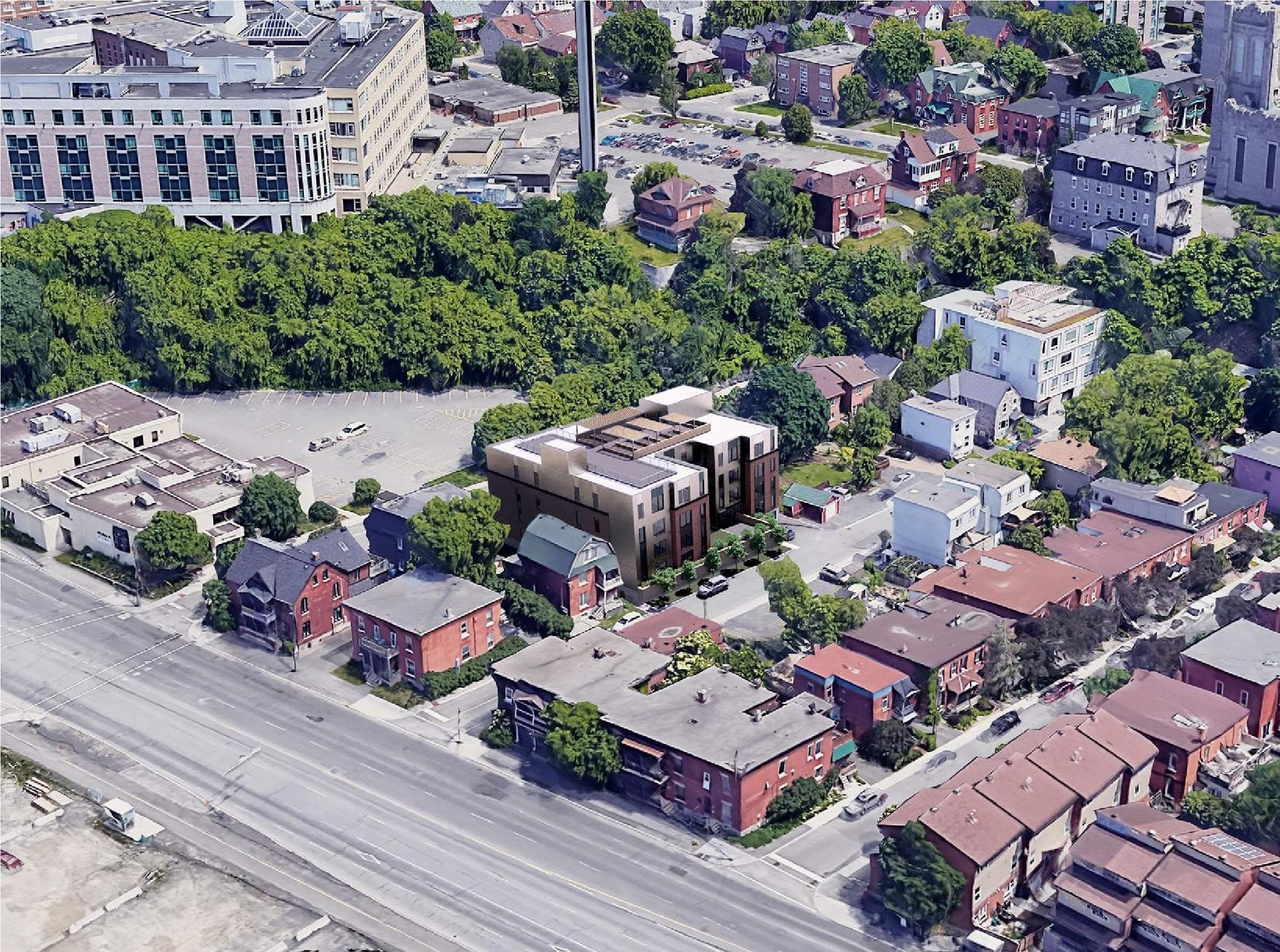 Rendering of building from page 4 of the file '2024-08-27 - Design Brief - D07-12-24-0095'