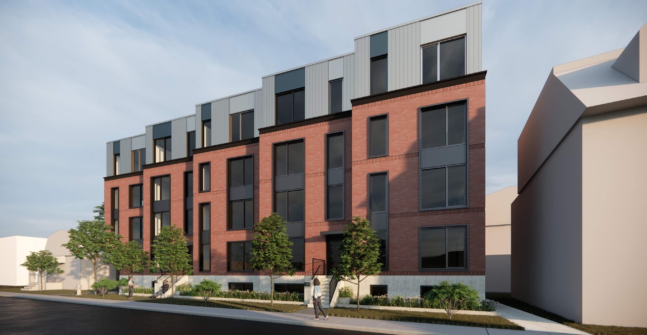 Rendering of building from page 6 of the file '2024-08-27 - Design Brief - D07-12-24-0095'