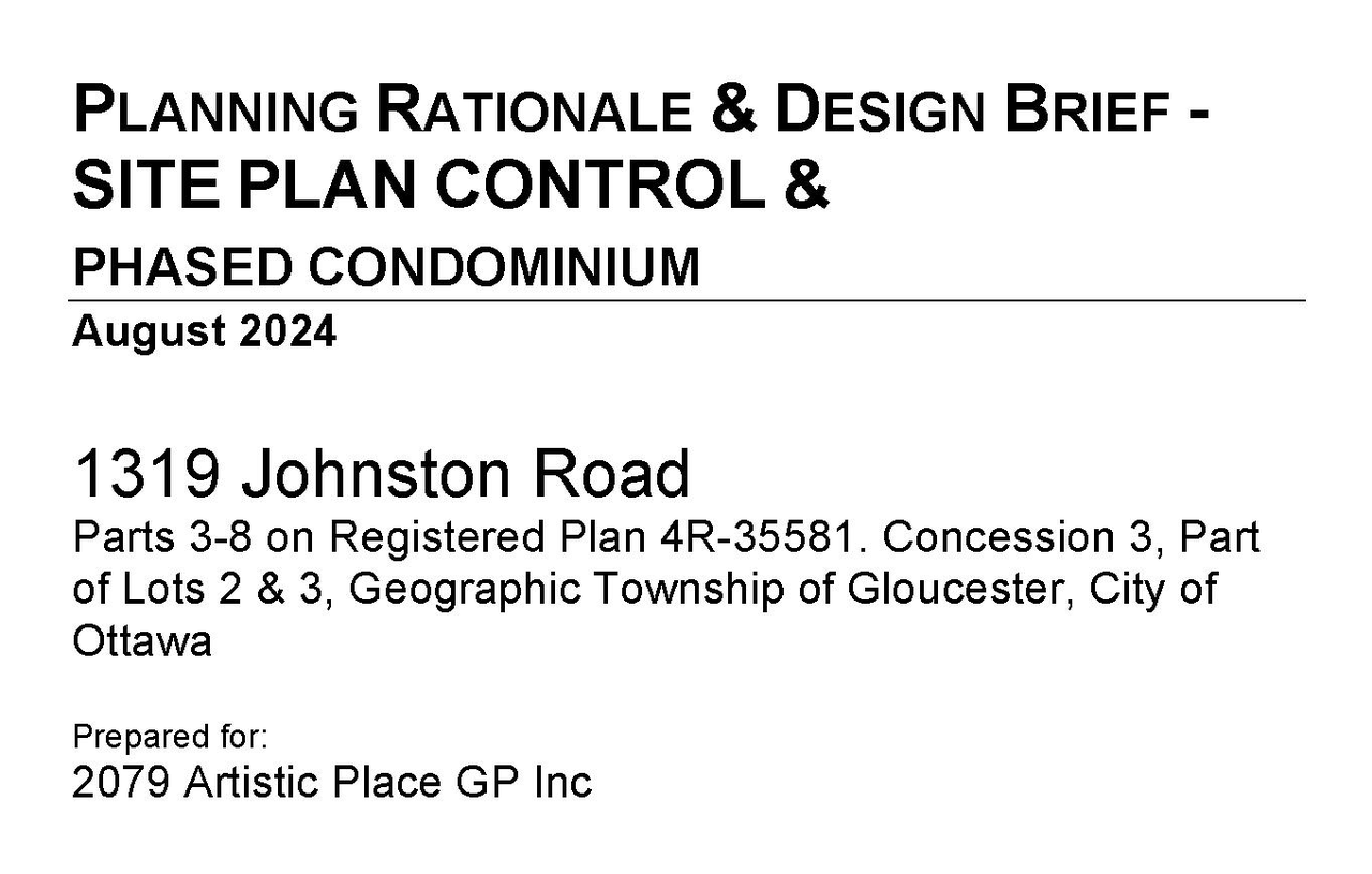 Construction site plan for project from page 1 of the file '2024-08-27 - Planning Rationale and Design Brief - D07-12-24-00964'