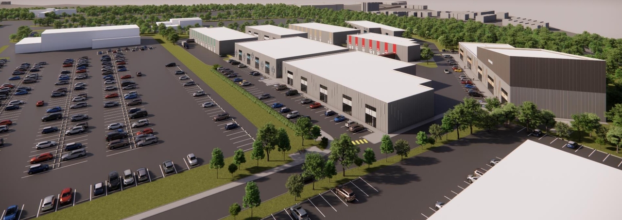 Rendering of building from page 2 of the file '2024-08-27 - Site Context and Street Level Visualization Renders - D07-12-24-0096'