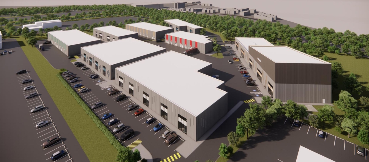 Rendering of building from page 3 of the file '2024-08-27 - Site Context and Street Level Visualization Renders - D07-12-24-0096'